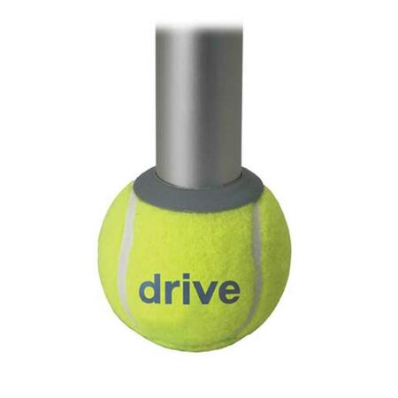 DRIVE MEDICAL DESIGN & MFG Deluxe Walker Rear Tennis Ball Glides- Yellow 10121